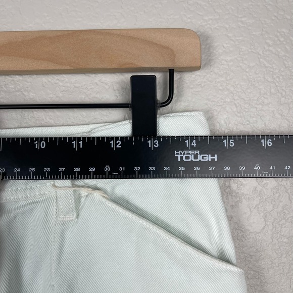 Philosophy Di Lorenzo Serafini Womens 4 Light Mint Green Denim Jean Mid Rise Y2K - Picture 15 of 16